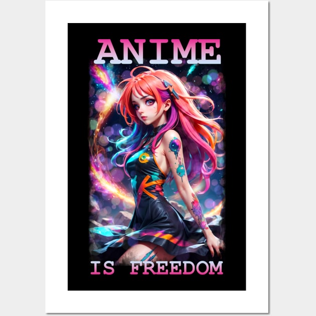 Anime is Freedom 02 Wall Art by KawaiiDread